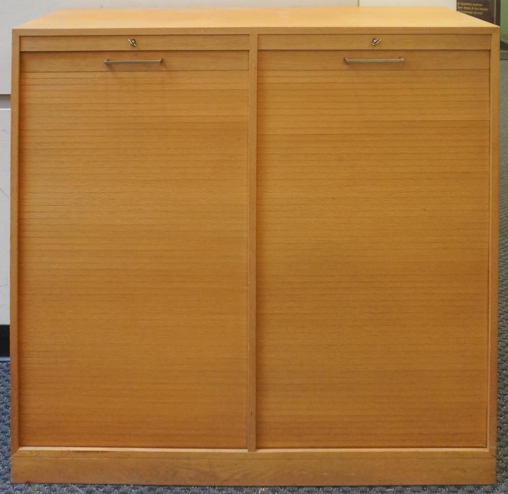 MID CENTURY MODERN OAK OFFICE CABINET 2e58a5