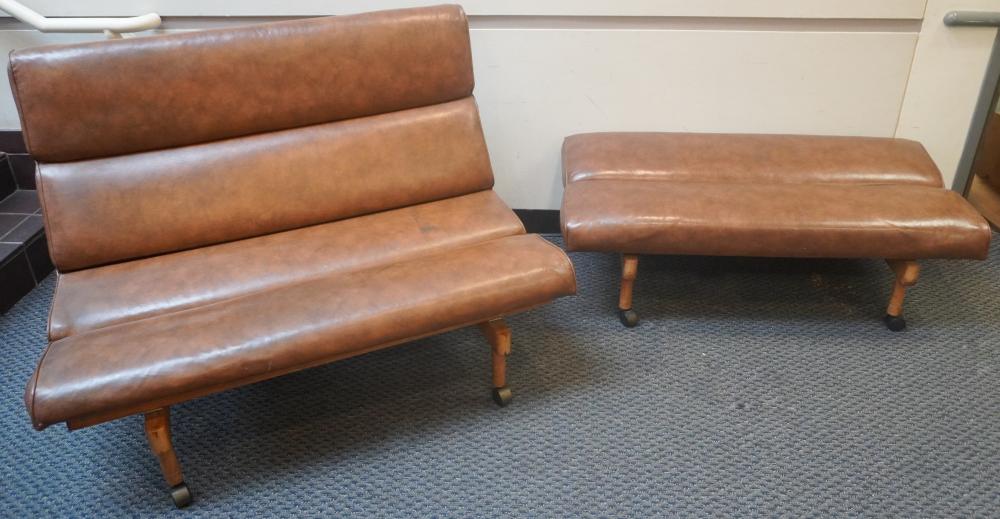 MID CENTURY MODERN LEATHERETTE 2e58ad