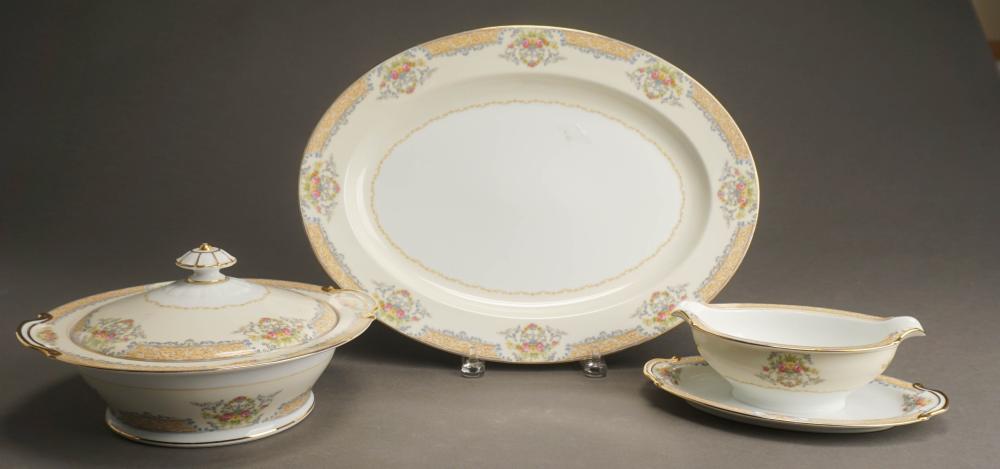 NORITAKE PORCELAIN THREE-PIECE SERVING