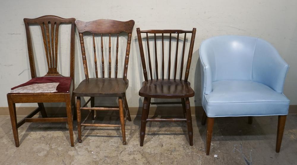 COLLECTION OF FOUR ASSORTED CHAIRSCollection