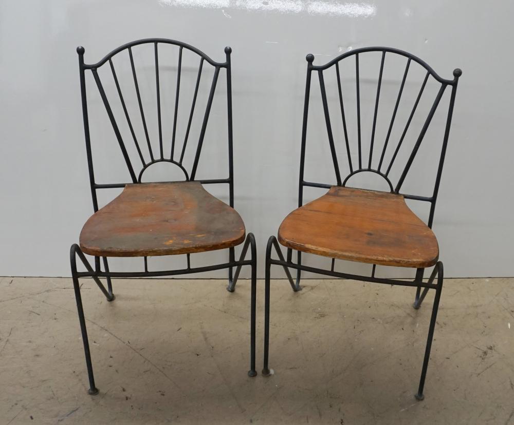 PAIR OF MID CENTURY PATINATED METAL 2e5928