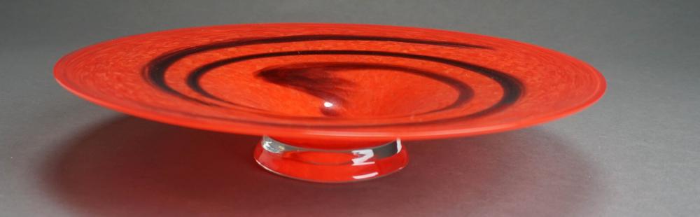 CZECH GLASS CONTEMPORARY RED AND 2e593b