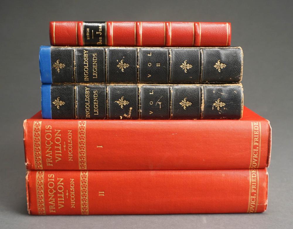 FIVE VOLUMES CONSISTING OF FABLES 2e5979
