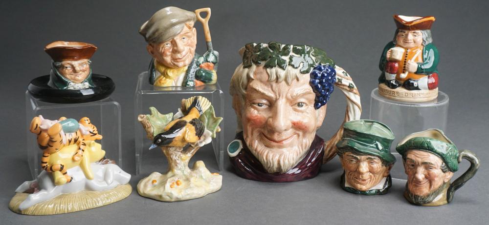 ROYAL DOULTON PORCELAIN TOBY MUGS AND