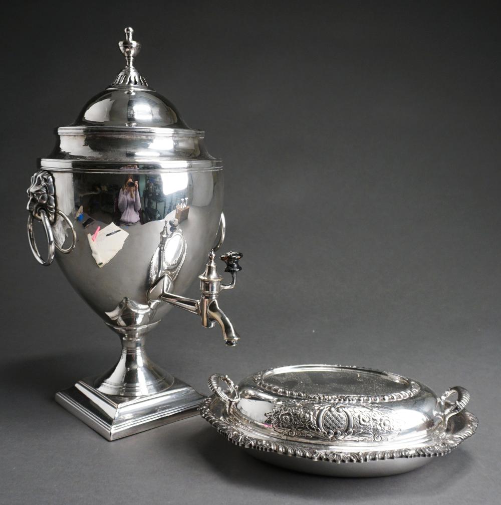 GEORGIAN STYLE SILVERPLATE TEA INFUSER,