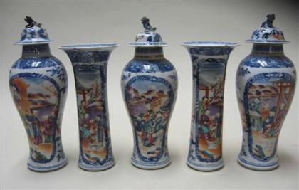 Chinese Export five piece garniture 4a29a