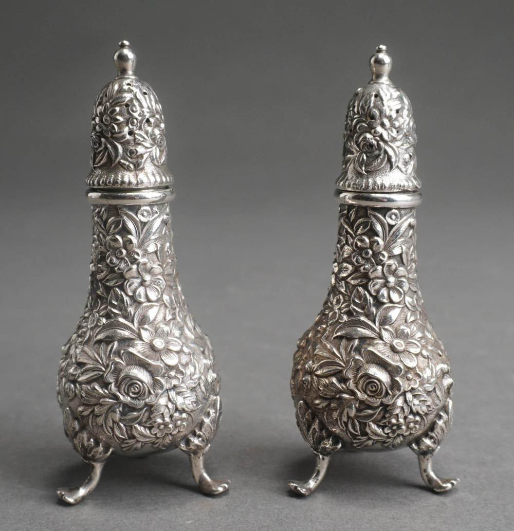 PAIR S KIRK SON REPOUSSE STERLING 2e5a1b