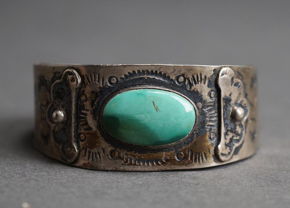 SOUTHWESTERN SILVER AND STONE MOUNTED