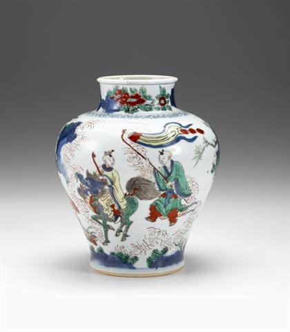 Good Chinese wucai vase transitional 4a2a2