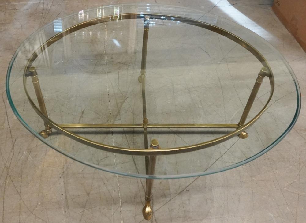 LABARGE ITALIAN BRASS GLASS TOP 2e5b53