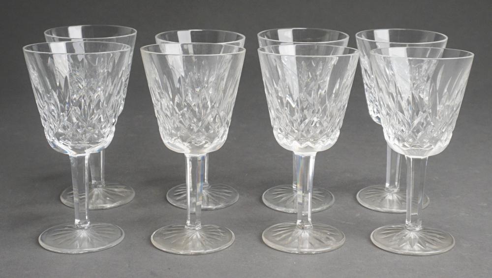 SET OF EIGHT WATERFORD CRYSTAL LISMORE