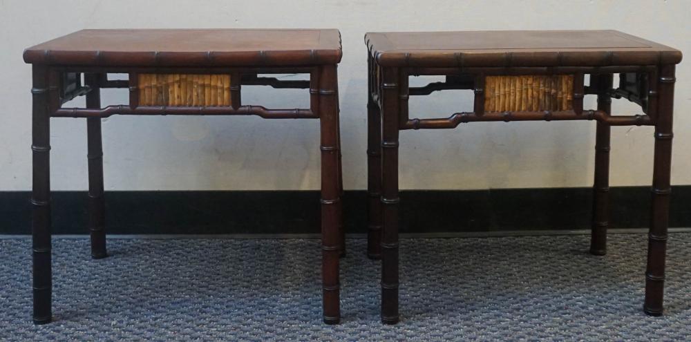 PAIR CHINESE HARDWOOD AND BAMBOO 2e5bfd