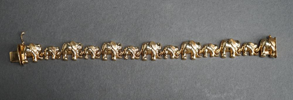 ITALIAN 14 KARAT YELLOW GOLD ELEPHANT 2e5c84