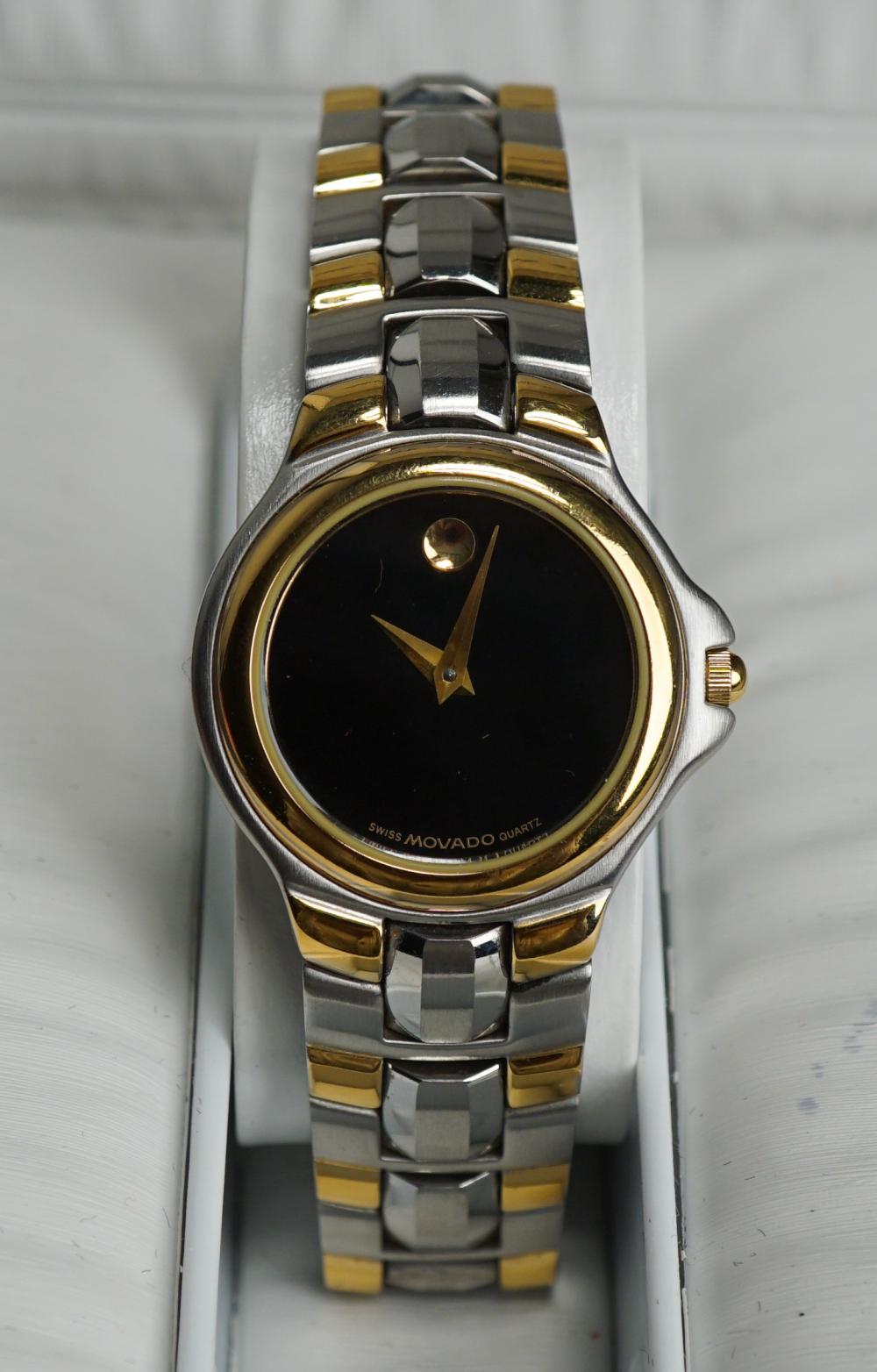 LADIES MOVADO TWO TONE STAINLESS
