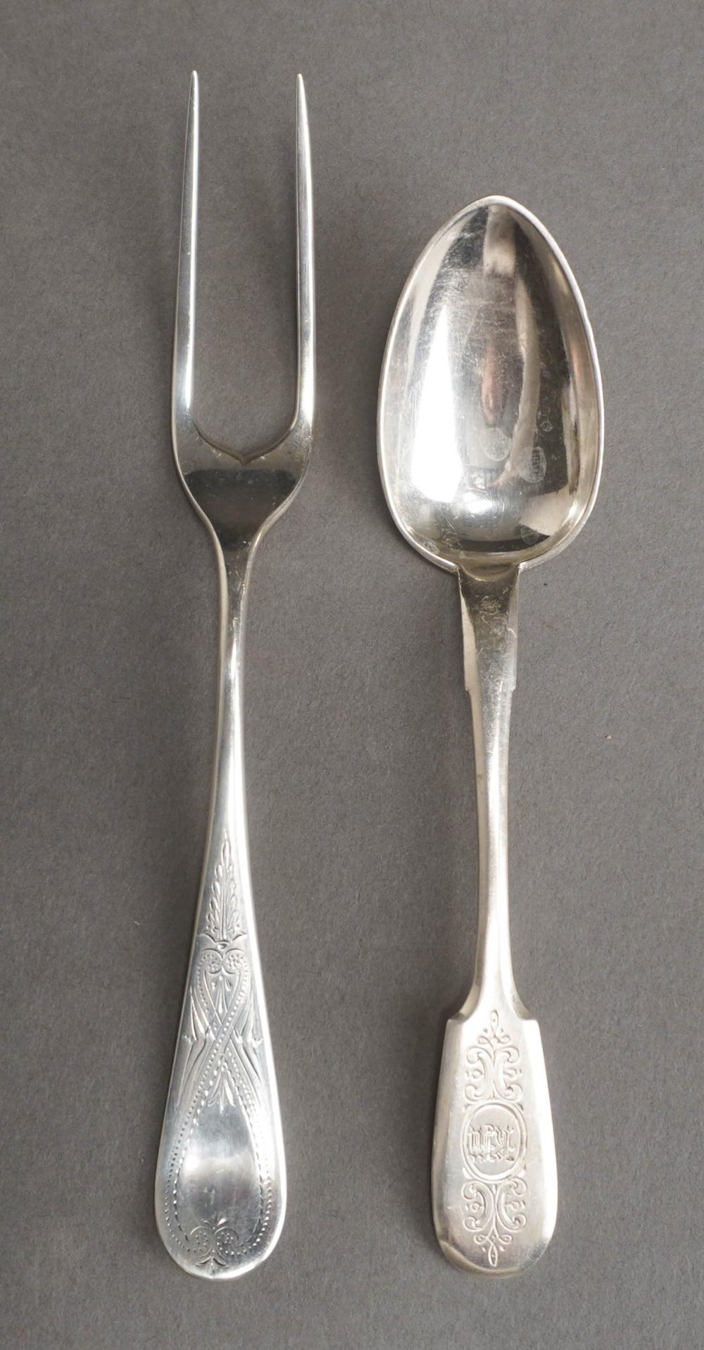 RUSSIAN SILVER TABLESPOON AND A