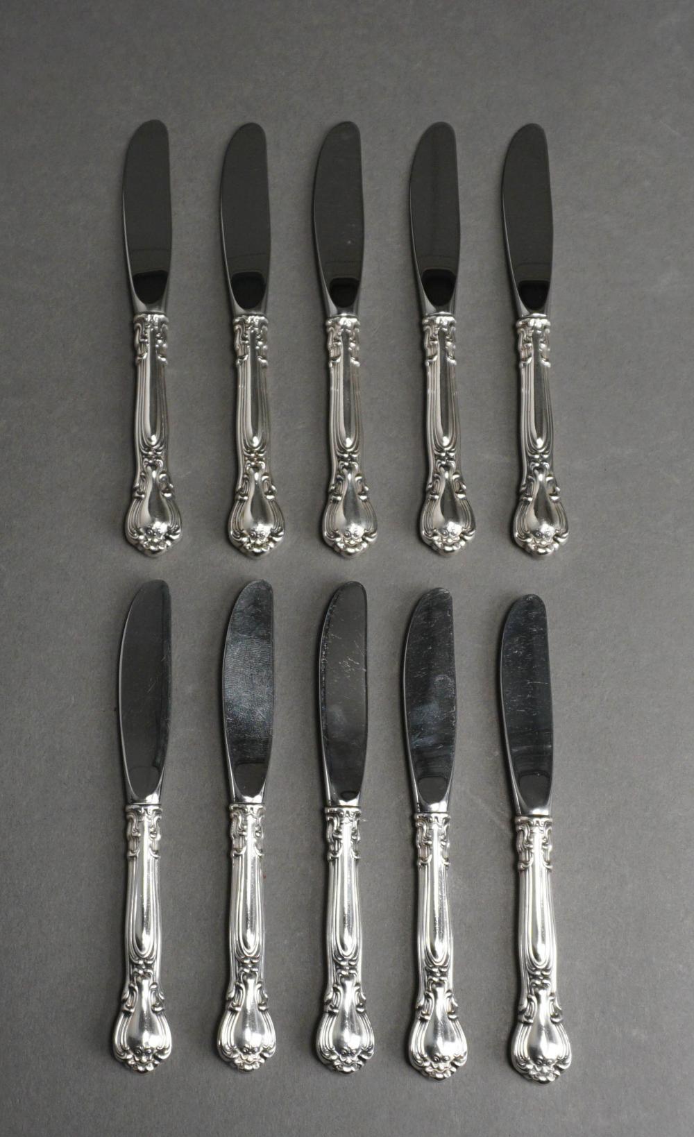 SET OF 10 GORHAM STERLING SILVER