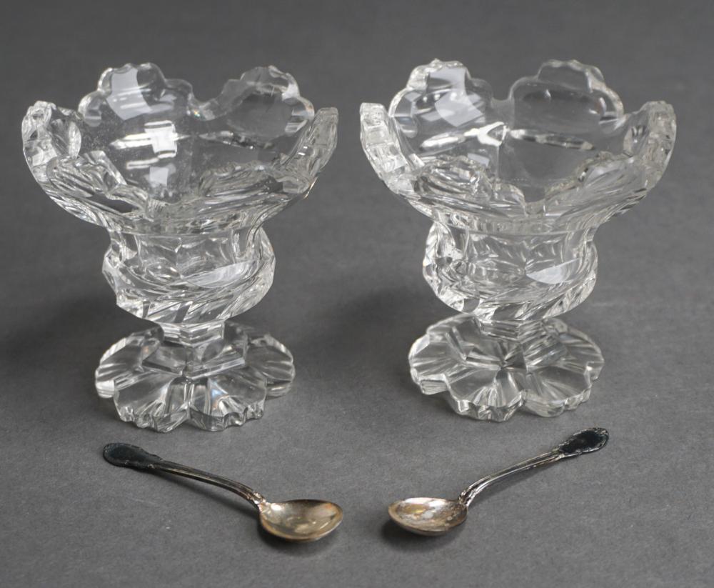 PAIR OF ANGLO-IRISH CRYSTAL OPEN