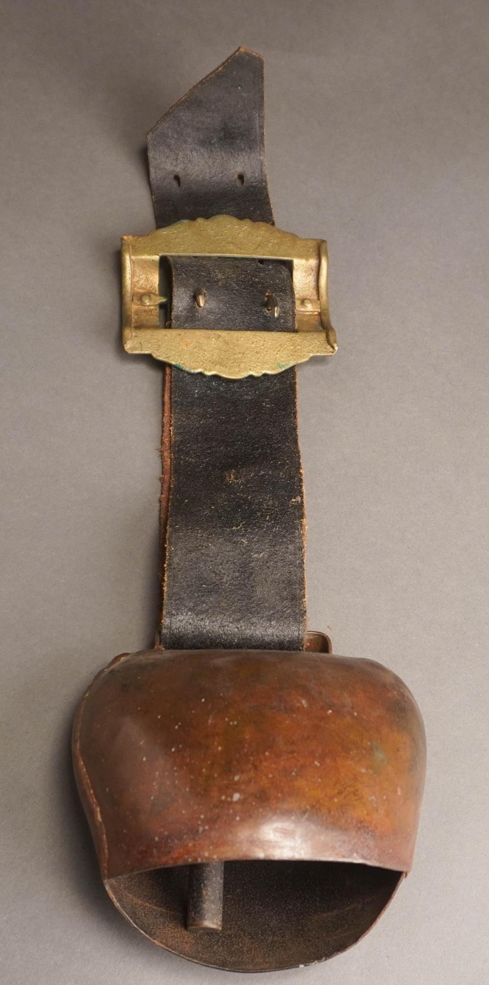 SWISS PATINATED METAL COW'S BELL