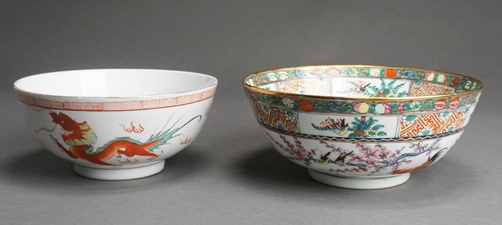 TWO CHINESE POLYCHROME DECORATED 2e5d66