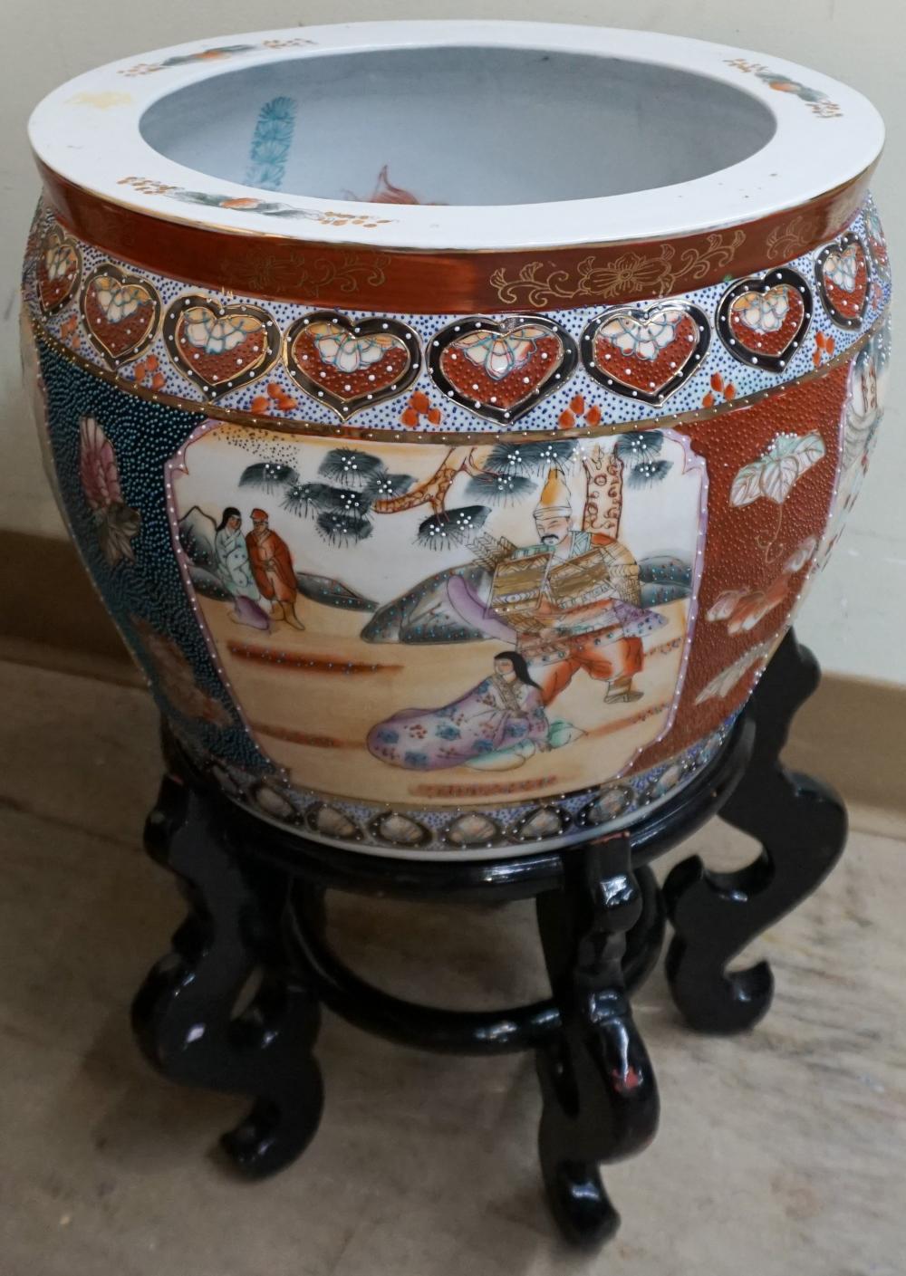 CHINESE POLYCHROME DECORATED FISH