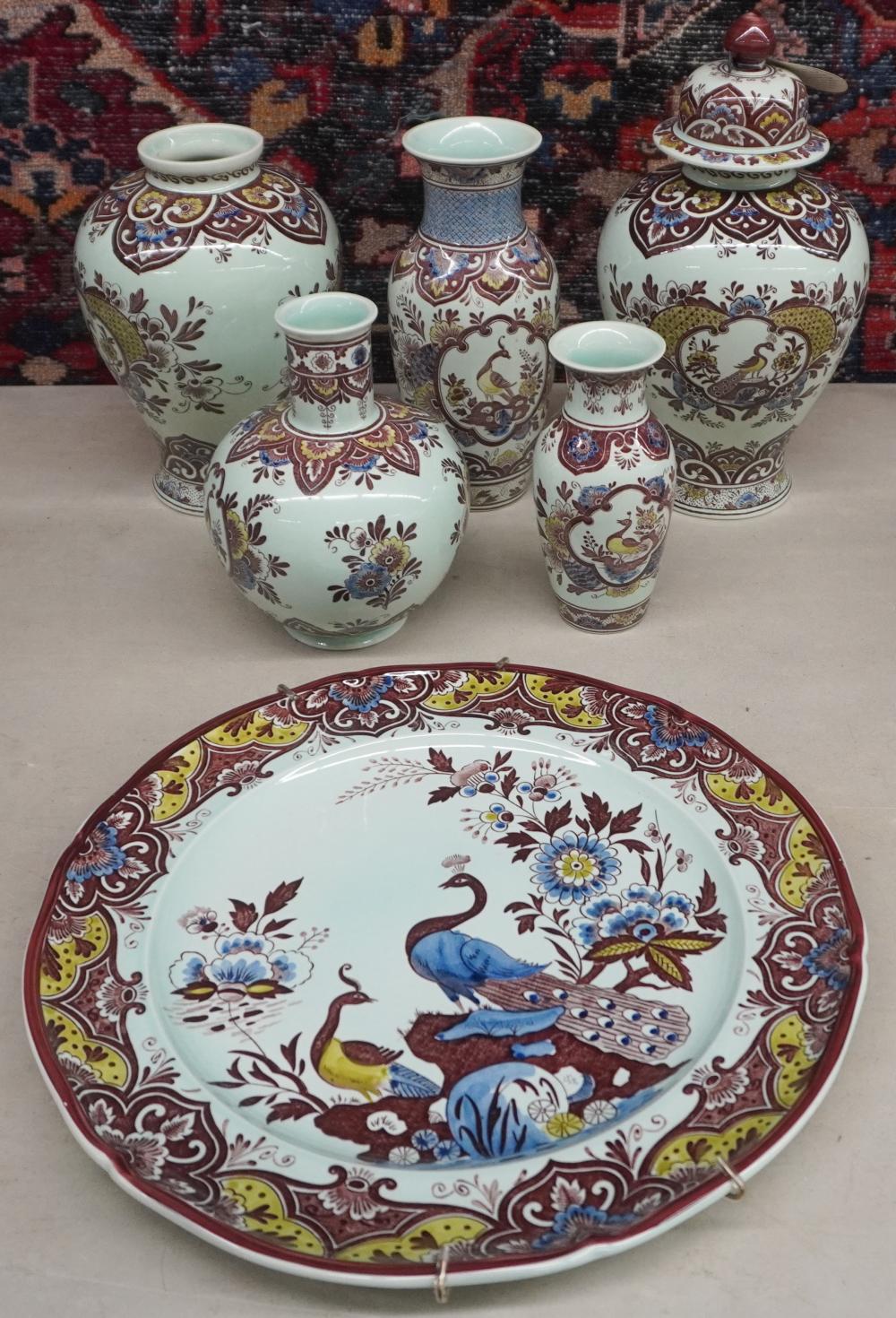 GROUP OF SIX VILLEROY BOCH RED  2e5dd2