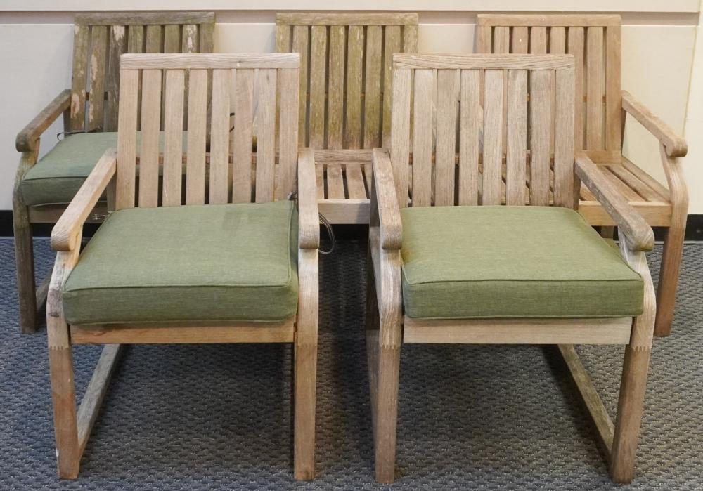 SET OF FIVE PARK PLACE OUTDOOR TEAK