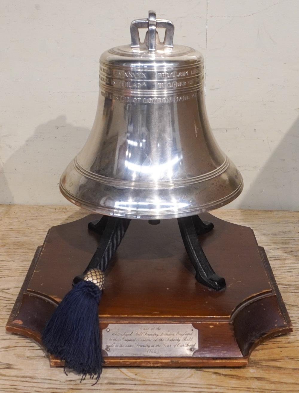 BRONZE CAST MODEL OF THE LIBERTY BELL