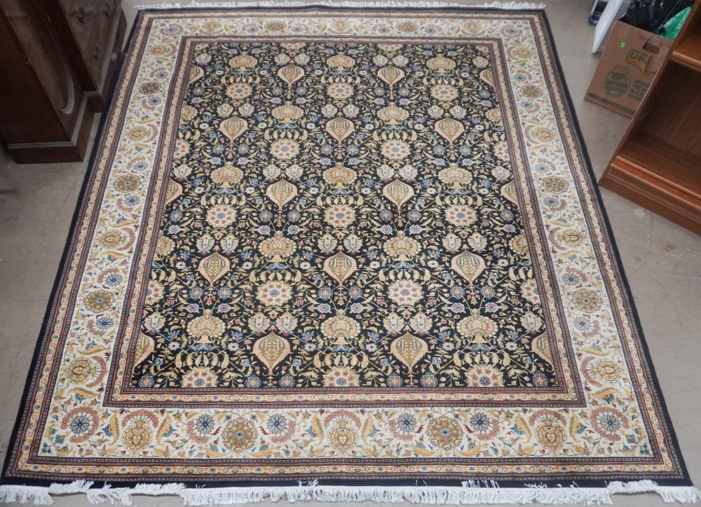 INDO-TABRIZ RUG 11 FT 8 IN X 9