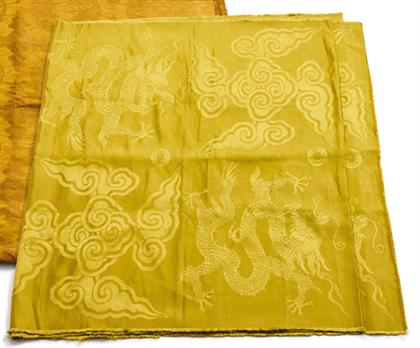 Chinese yellow ground and embroider 4a301