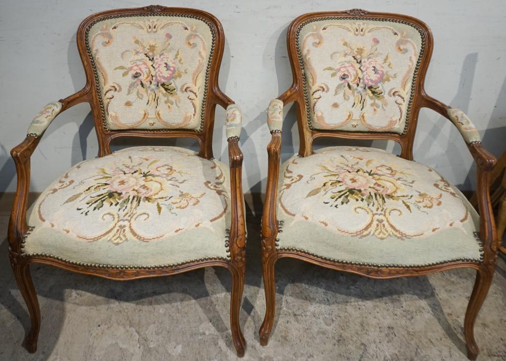 PAIR OF LOUIS XV STYLE FRUITWOOD 2e5e37