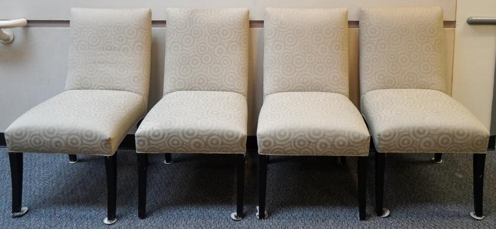 SET OF FOUR CONTEMPORARY UPHOLSTERED 2e5ea8