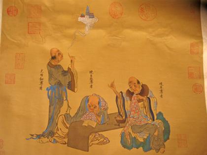 Two Chinese paintings qing dynasty  4a315