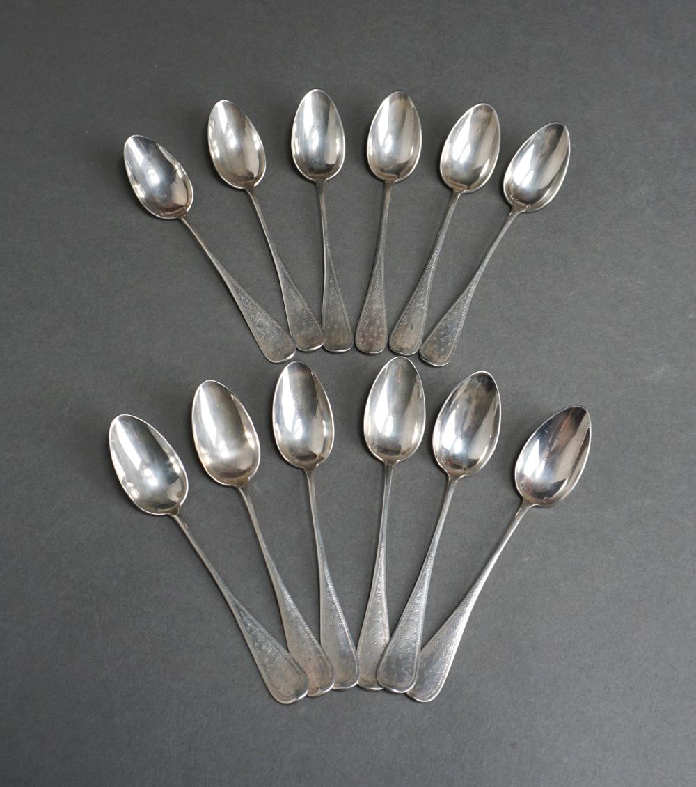 SET OF TWELVE FRENCH EXPORT 800 SILVER 2e5f14