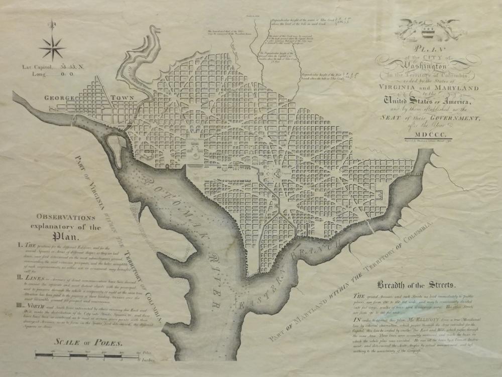 PLAN OF THE CITY OF WASHINGTON IN THE