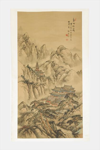 Chinese painted scroll Jing yun 4a320
