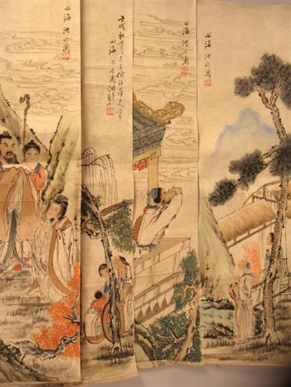 Set of four Chinese paintings  4a324