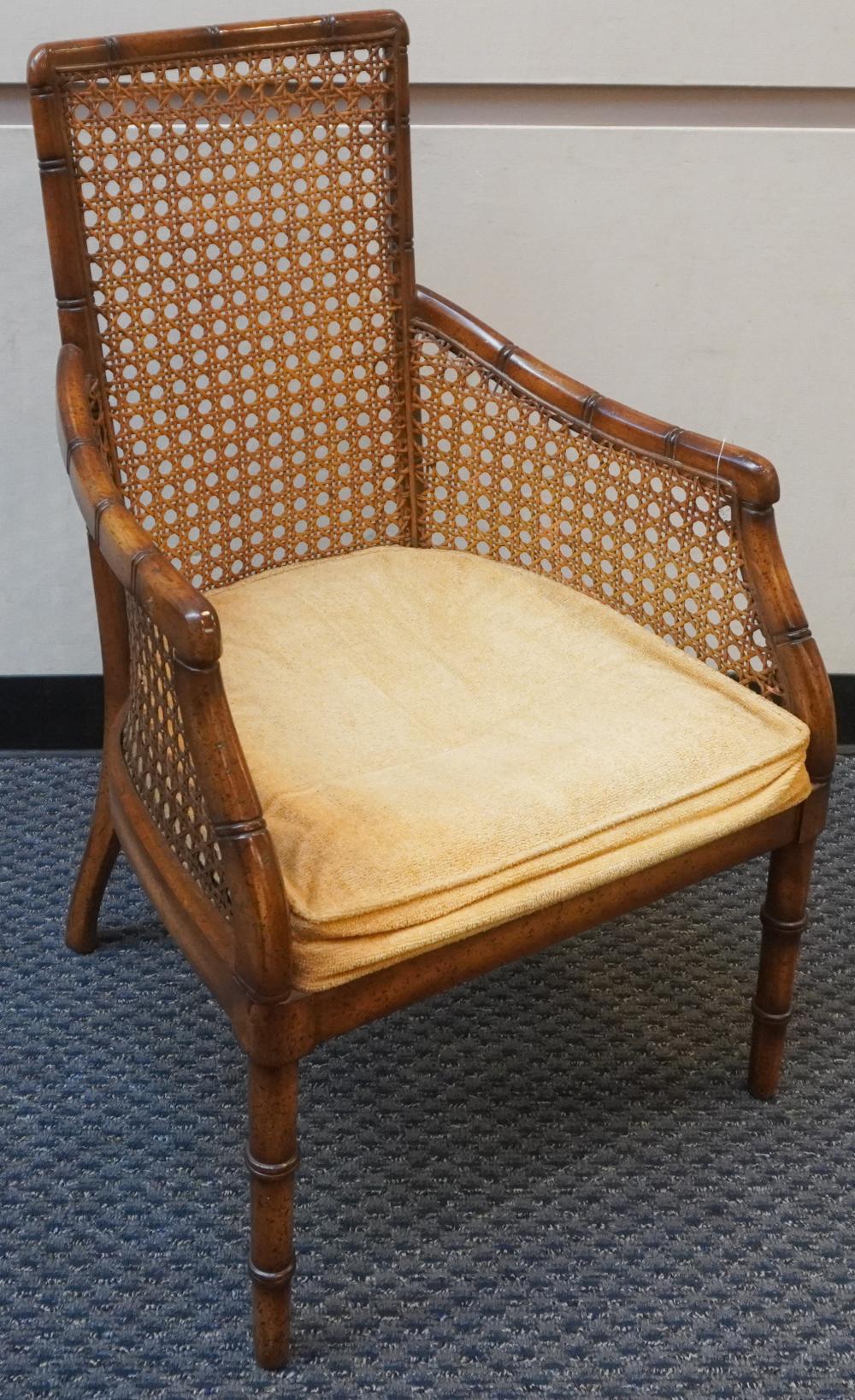 FRENCH PROVINCIAL CANE BACK ARMCHAIRFrench 2e5fc3