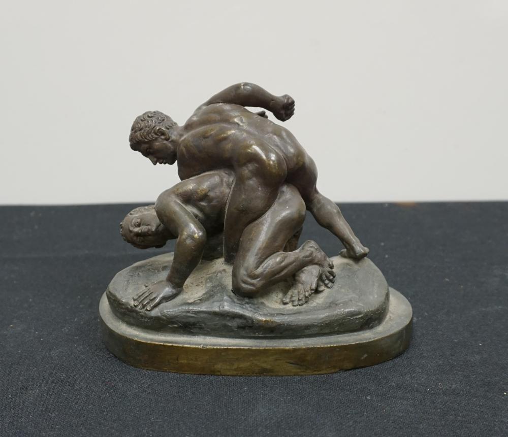 BRONZE REPRODUCTION OF "THE WRESTLERS",
