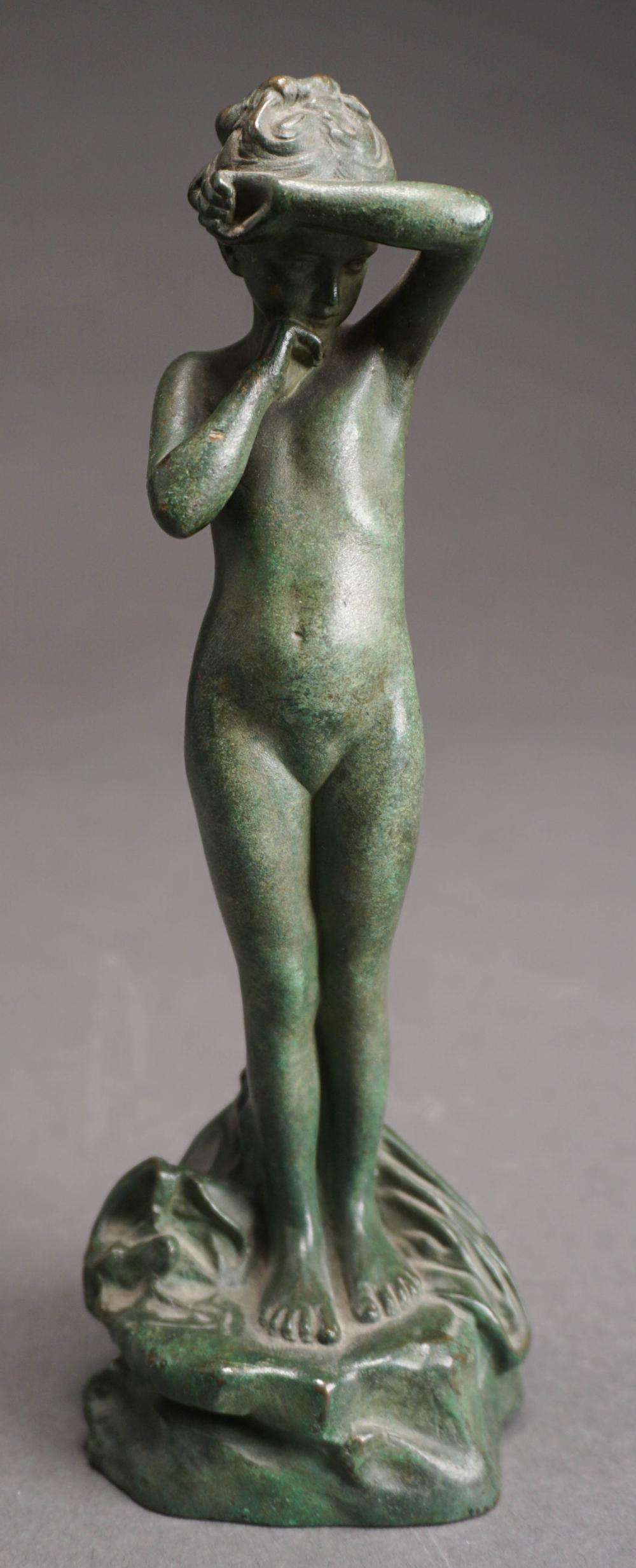 FRENCH BRONZE OF A YOUNG CHILD,