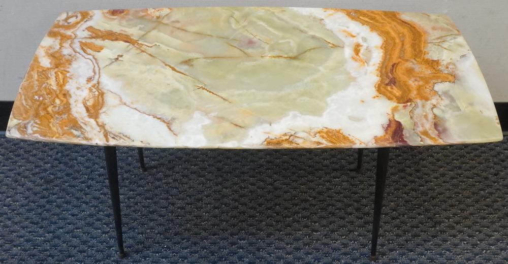 ITALIAN GREEN ONYX TOP IRON BASE 2e6024