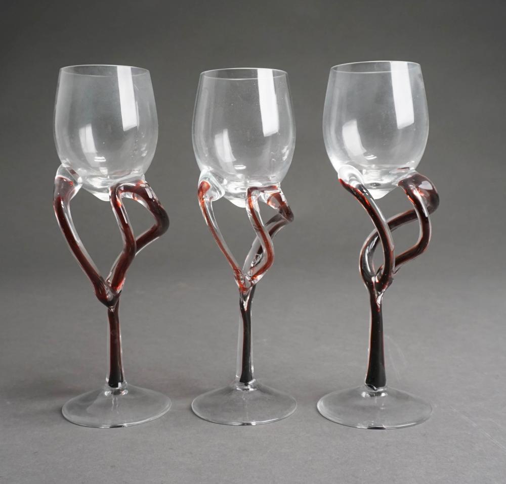 THREE ALICJA WINE GLASSESThree