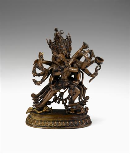 Good Tibetan bronze of Chakrasamvara