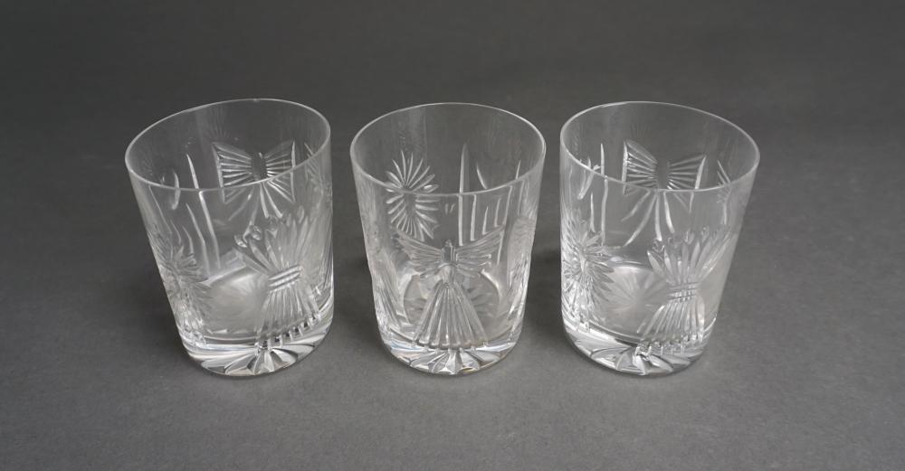 THREE WATERFORD CRYSTAL 'MILLENNIUM