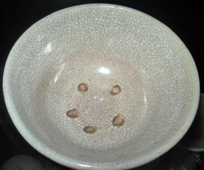Japanese glazed stoneware chawan,