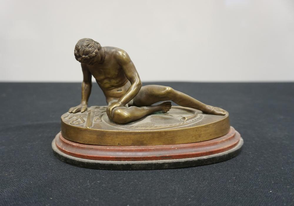 BRONZE FIGURE OF THE DYING GAUL