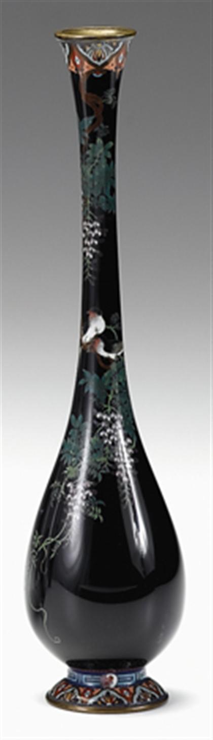 Japanese cloisonne vases impressed 4a360