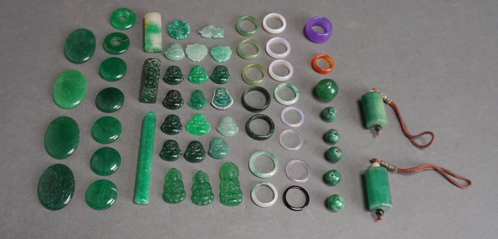 COLLECTION OF CHINESE JADEITE AND 2e61c3