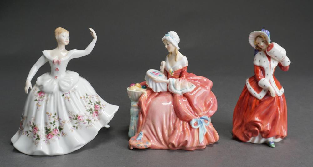 THREE ROYAL DOULTON PORCELAIN FIGURINESThree 2e61d7