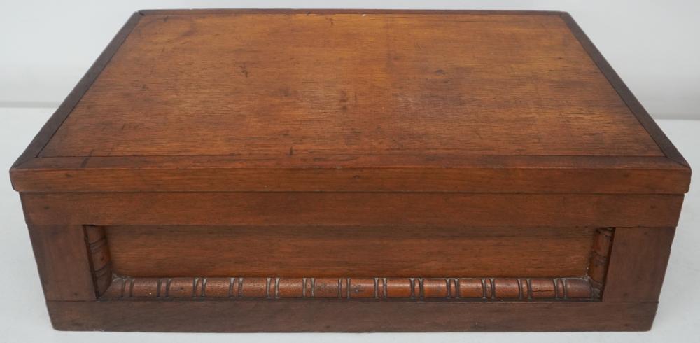 MAHOGANY HINGE DOCUMENT BOX 7 X 2e6226