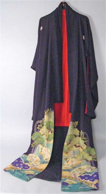 Japanese silk kimono early 20th 4a370